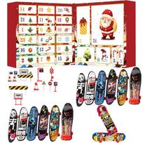 24 Days Christmas Advent Calendar Finger Skateboard Toys Set Finger Skateboard Countdown Calendar Surprise Toy Box For Kids Gift L
