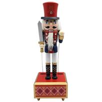 Handcrafteds Nutcrackers Soldier Puppets Music Box for Christmas Ambiances