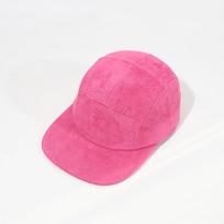 Customized Suede Velvet 5 Panels Cap Flat Bill Running Hat Cotton Blank Camping Hats Low Crown Classic Adjustable For Men Women M 56-60cm&NO LOGO rožinė raudona spalva