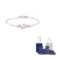 Swarovski Hello Kitty lydinio apyrankės Unisex rožinės F-Branded gift bag rožinė