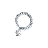 TIFFANY &CO Širdelės žymos serija Širdies formos pakabuko apyrankė Moteriška Sidabrinė 60107580-Sidabrinė F sidabras