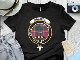 Dalzell Clan Crest Tartan Pattern Authentic T-Shirt Sweatshirt M