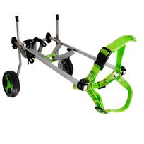 Dog Wheelchair for Hind Legs Adjustable Pet Mobility Aid for Disabled Dogs 4-Wheel Support Cart for Paralysis Rehabilitation