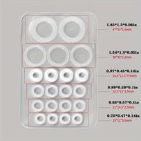 22/60PCS Silicone O-Ring Seal for Faucet Repair Kitchen Bathroom Shower 4/6 Split Pad Ring Multiple Sizes Plumbing Parts