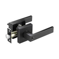 Aluminum Alloy Three-Bar Door Lock Modern Style Square Three-pole Handle Lock Furniture Hardware with Keys juoda