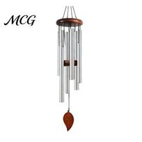 Precise Tuned Wind Chime Metal with 6 Aluminum Tubes, Garden Hanging Chimes, Outdoor Chimes Weather Resistant for Patio Decoration Melodious G