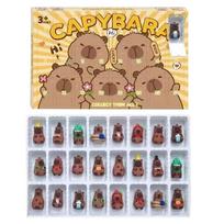 Christmas Calendar Countdown 2025 3D Capybara Figure Advent Toy for Kid Adorable Home Decoration Lovable Christmas Ornaments L