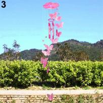 1vnt Creative Bright Color Zakka Butterfly Wind Chimes Ornament Home Room Decor