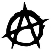 Anarchijos simbolis Automobilio stiliaus sunkvežimio kėbulo langų lipdukai Šviesą atspindintys lipdukai juoda