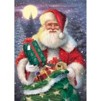 Santa Claus DIY 5D Diamond Painting Full Round Drill Diamond Embroidery Cross Stitch Kits Christmas Gift Wall Art Home Decor Full Round 20x30CM