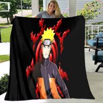 Anime Naruto 3D spausdinta meno vilnos antklodė lovoms, žygiams pėsčiomis, stora antklodė, madinga lovatiesė, vilnos antklodė 75x90cm