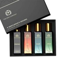 Specialiai sukurtas kvepalų dovanų rinkinys vyrams 4X20ml- Gentleman's Desire | Aukščiausios kokybės ilgai išliekantis kvapas
