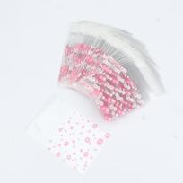 100 vnt. plastikinių pakavimo maišelių gėlė lipnūs maišeliai sausainiams, saldainiams, papuošalams, dovanų pakavimui, lipnus maišelis