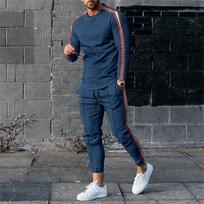 Men's T Shirt Pants Tracksuits 2 Piece Sets Print Sweatshirt Sweatpants Suits Casual T-shirts Trousers Sportswear Men Clothing S