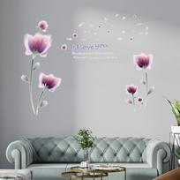 Gražūs sienų lipdukai Dekoratyviniai tapetai Namų dekoras Vandeniui atsparūs „Pasidaryk pats“ dekoracijos PVC lipdukai Lotus white
