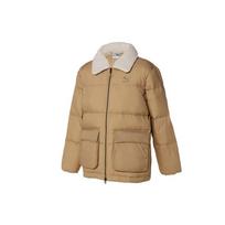 Puma Polo Collar Sherpa Down Jacket Men Jacket Light-Brown 929798-02 M beige