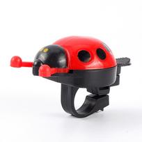 Kids Bicycle Bell Ring Ladybug Bike Bell Cute Gift for Children Outdoor Fun (Red) raudona