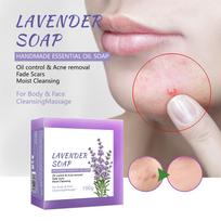 Lavender Soap 100g Body Care Cleansing Soap Acne Removal Soap One Size
