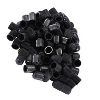 100 VNT Juodo Plastiko Automobilio Automobilio Dviračio Motociklo Sunkvežimio Ratų Padangų Vožtuvų Kamšteliai