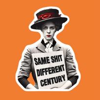 3 dalių feministinių filmų lipdukai „Tas pats šūdas, skirtingi amžiai“ – feministinio judėjimo lipdukai automobiliams, sienoms, nešiojamiesiems kompiuteriams, sunkvežimiams, valtims, nameliams ant ratų 3PC