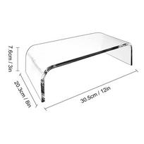 Acrylic Desktop Computer Monitor Stand Office Desktop Storage Notebook Display Shelf Desktop Storage Shelf Pad High Shelf