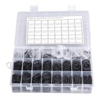 1200Pcs Nitrile Rubber Sealing Gasket Multiple Sizes O Shaped Rings Assortment Kit Black gray