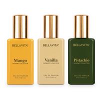 Gourmet kolekcijos dovanų rinkinys 3x20ml | Ilgai išliekantis kvepalas vyrui ir moteriai | Vanilė, Mangas ir Baltasis muskusas | Vaisingas kvapas vyrams ir moterims 100 ML