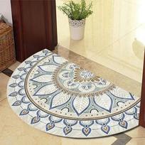 2025 Mandala Semi Circular Carpet Anti Slip Absorbent Mat for Entrance Door Kitchen Bathroom Home Decoration Floor Rug 40X60CM(1.3X2FT