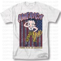 Betty Boop Amerikos Marškinėliai JAV Klasikinis Retro Vintage Grafinis Dizainas Marškinėliai XL