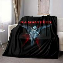 1pc Rammstein Angel Flannel Blanket, Soft Skin Friendly with Digital Printing, Various Sizes Available for Family, Friends, Birthday 80x120cm