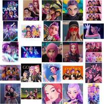 50 vnt. Anime K-Pop Demonų medžiotojo lipdukai Demonų medžiotojas Tigras Pasidaryk pats lipdukai Skrebinukas Telefonas Bagažas Ridenlentė Vandeniui atsparūs lipdukai 74pcs