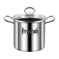 Multifunctional Stainless Steel Deep Fryer with Strainer Fry Pot and Skewers 1