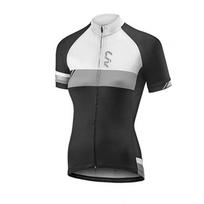 Women's Cycling Jersey Cycling Bib Summer Road Bike Cycling Short Sleeved Top Slim Fit Breathable Outdoor Sports Top S tamsiai pilka spalva