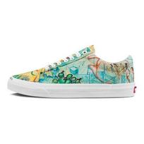 MOCA x Vans Old Skool unisex oil painting print low-top skate shoes multicolor VN0A5KRFYQ8 37