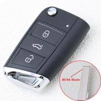 3 mygtukų automobilio rakto dėklas Korpusas Volkswagen Tiguan Vw Golf 7 4 5 Mk4 6 Mk7 Skoda Octavia A7 Seat Leon Ibiza Altea black