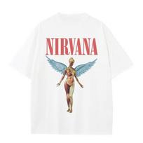 2026 New Nirvana Rock Band Album Print Retro 100 Cotton Oversized Y2K Unisex Women And Men T-Shirt 4XL