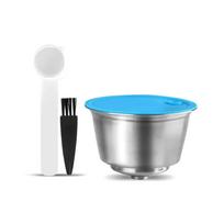 Refillable Coffee Capsule  Dolce Gusto Capsule  Stainless Steel Metal Reusable  Coffee Machine Filter Coffee Spoon With Clip