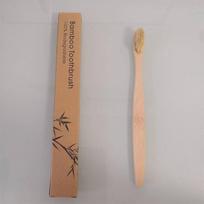 Custom logo Natural Bamboo Toothbrush Compostable Biodegradable Boar Bristle Toothbrushes Eco gray