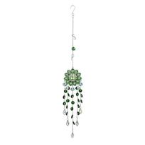 Mandala Tree of Life Wind Chime Garden Balcony Outdoor Hanging Decoration Birthday Party Ornament for Patio Yard One Size žalia