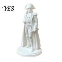 Detailed Texture Sculpture 3D Printed Napoleon Statue with Military Coat, Turban & Scroll, Vintage Historical Desktop Decor European Retro Art balta