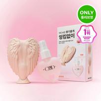 TANGLE ANGEL Cupid Brush Peach Pink Set (+Hair Perfume, Keyring) white