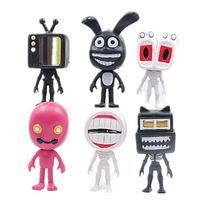 Handmade Q Version Siren Head Ornaments Cute Big Head Tv Hand Models Of 6)