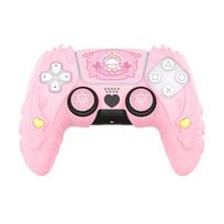 Meow Pact PS5 Controller Silicone Protective Cover Pink Anti Slip and Anti Fall Handle Cover Accessories rožinė
