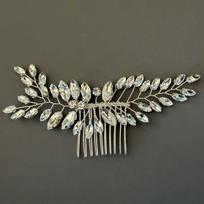 1 Piece Silver Crystal Branch Hair Comb, Exquisite Style, Suitable for Wedding Styling / Photo Shoots / Evening Accessories