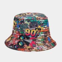 Vasaros apsauga nuo saulės kibiro kepurė vyrams Moterų Panamos kepuraitė Spausdinti Hip Hop Gorros Žvejo kepurė dvipusė dėvėjimas Mada raudona