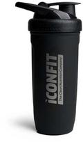 ICONFIT Nerūdijančio plieno gertuvė/plaktuvė juodos sp. 900 ml.