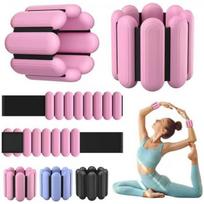 Wrist & Ankle Weights for Women, Wearable Strong Arm & Leg Weights Set of, Adjustable Ankle Weights for Walking,Yoga,Dance, Barre,Gym,Exercise,Pilates rožinė