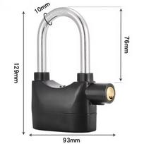 Waterproof Siren Alarm Padlock 110dB Heavy Duty Alloy Alarm Lock Rust Proof High Security Security Padlock Storage Unit