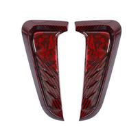 1 Pair Car Side Air Fender Intake Vent Spoiler Cover Gills Side Vent Trim Red TPU Shark Gilles Trim No logo raudona