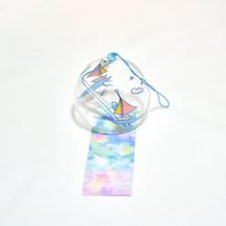 1PC Wind Bell Japan Wind Chimes Handmade Glass Furin Spa Kitchen Office Decor japanese room decor For Home Decoration Party
